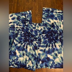 Womens Tie Dye Dress Pants